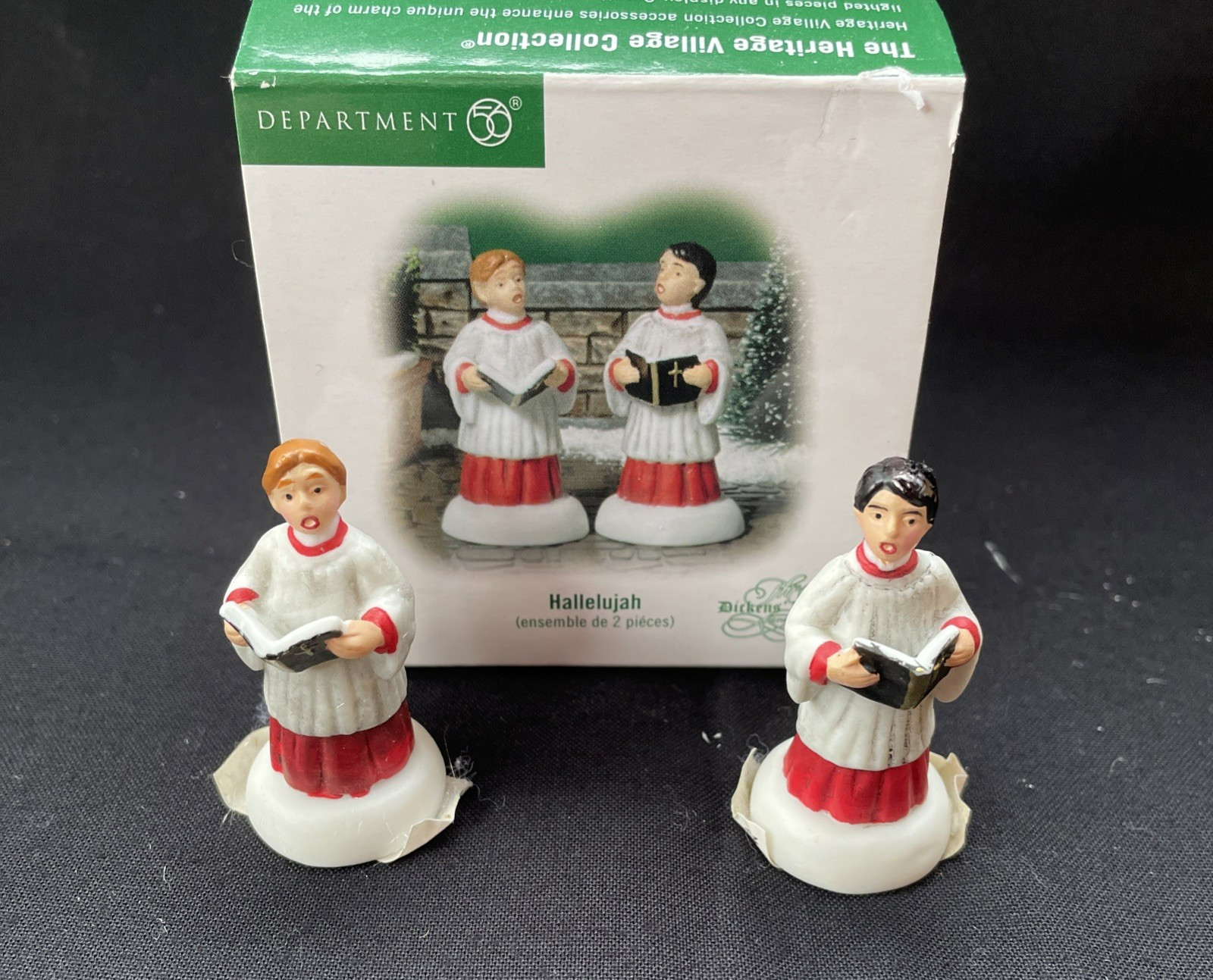 Dept 56 Dickens Village “Hallelujah” Choir Boys Set of 2 – #804448