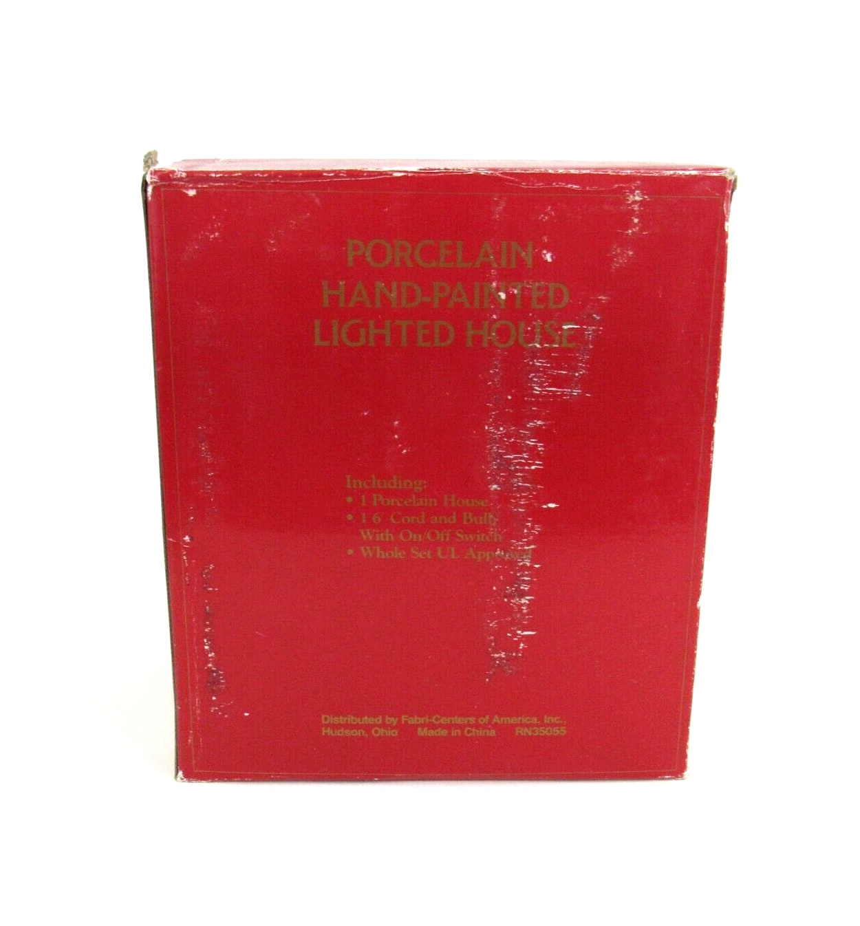 Dickens Collectables Porcelain Hand Painted Fire Station Lighted House Vtg. 1992
