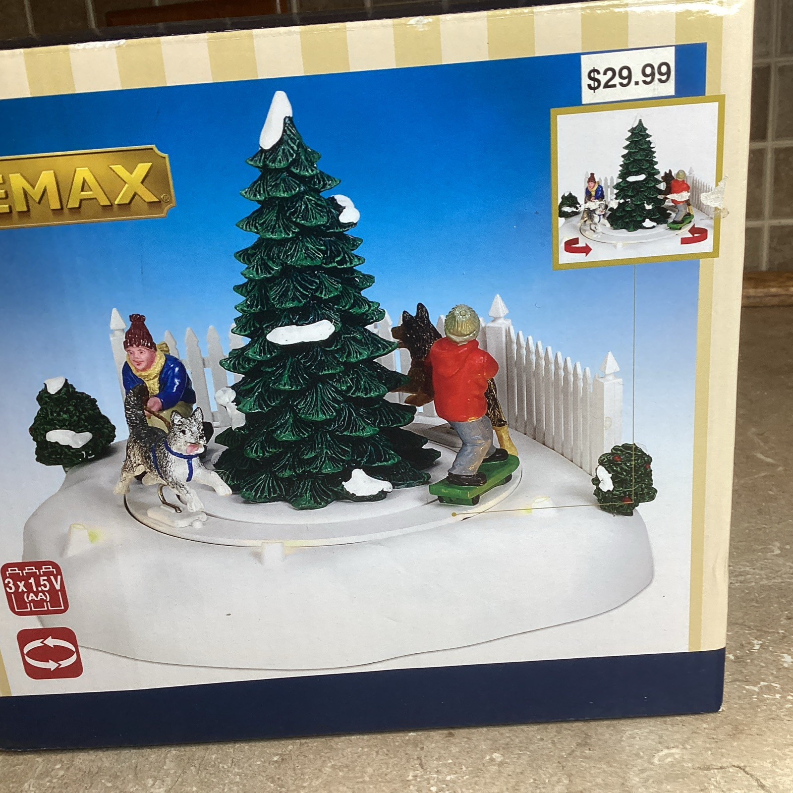 LEMAX SKATEBOARD MUSHERS 74201 WITH LIGHT AND MOVEMENT – NEW IN BOX