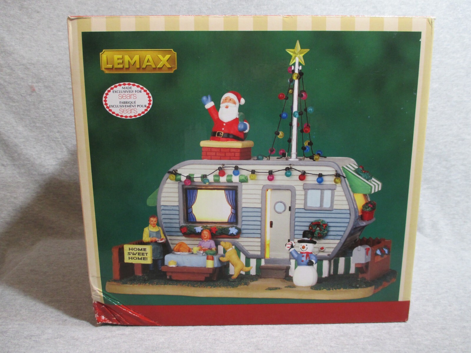 NEW Lemax Home Sweet Home Santa Trailer Camper Lighted Christmas Village House