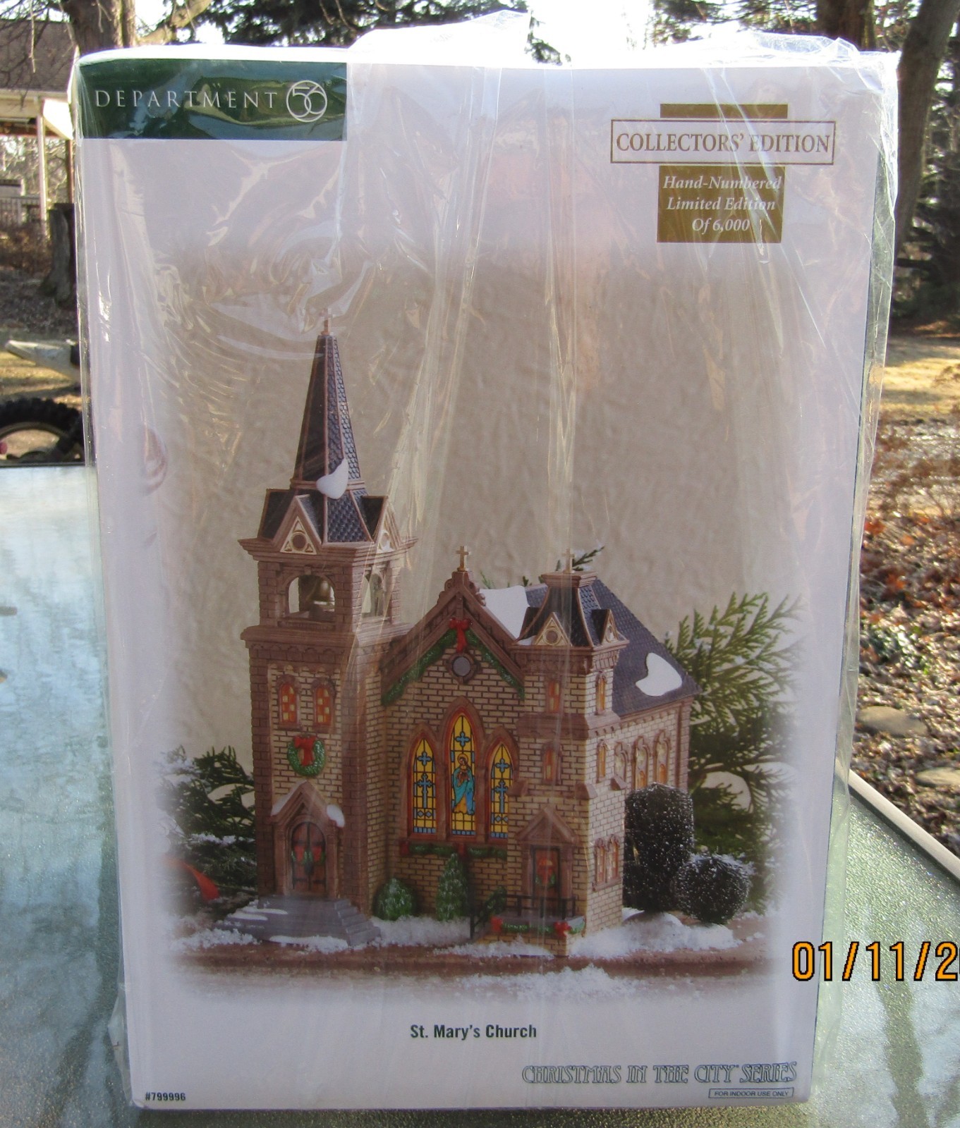 2008 Department 56 Christmas In The City #799996 ST. MARY’S CHURCH Unused SEALED
