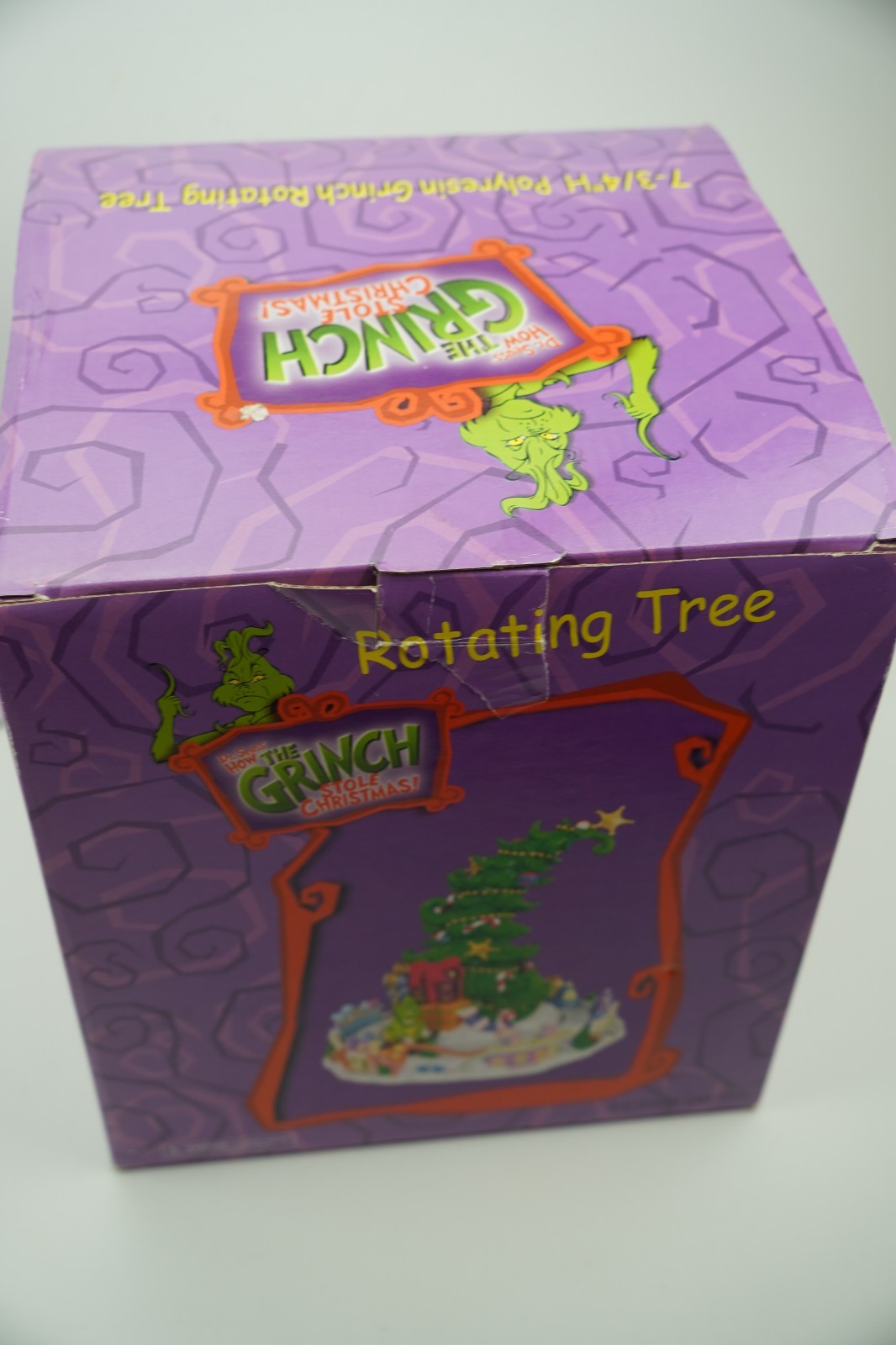 RARE Retired Whoville How The Grinch Stole Christmas 2000 Rotating Tree WORKS