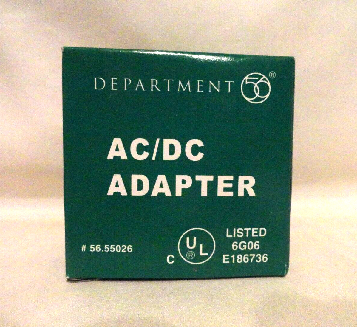 DEPARTMENT 56 AC/DC ADAPTER 556.55026🌟