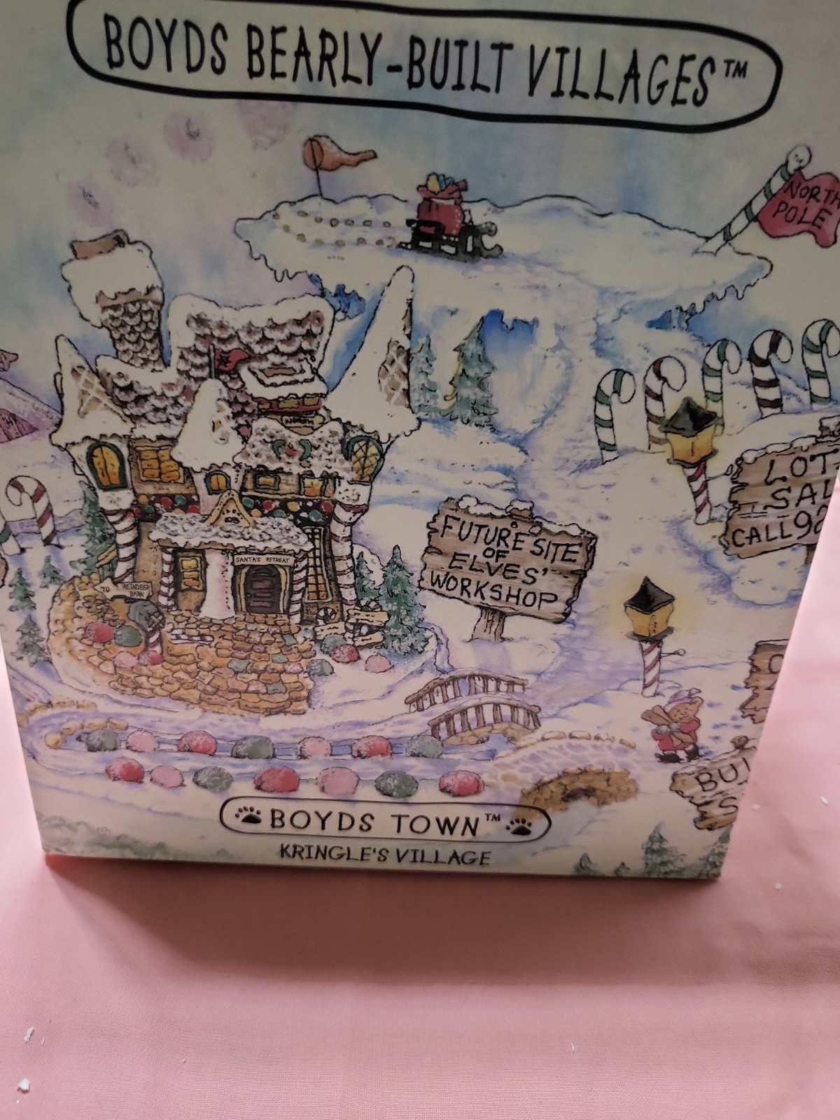 Boyds Bearly Built Villages Kringle’s Santas Retreat House Building