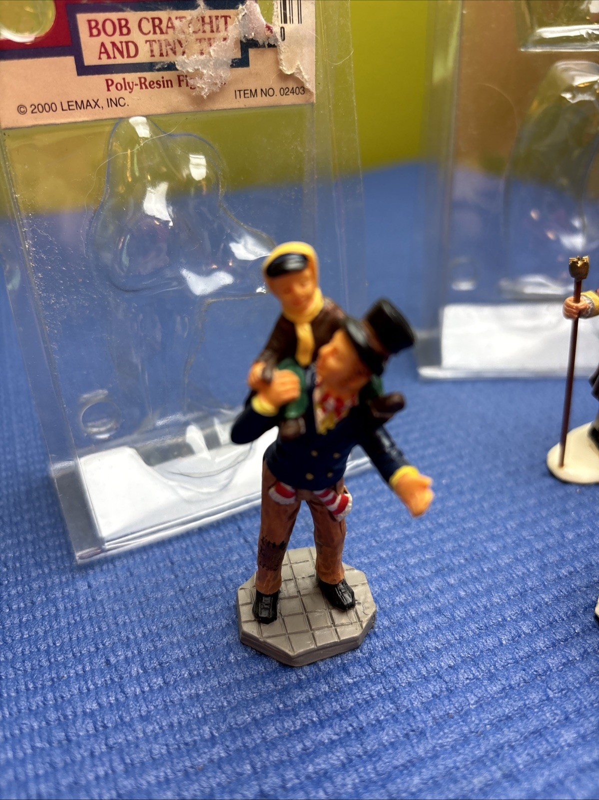 10 Vintage Lemax Village People Jamboree Tiny Tim 2000 Poly-Resin