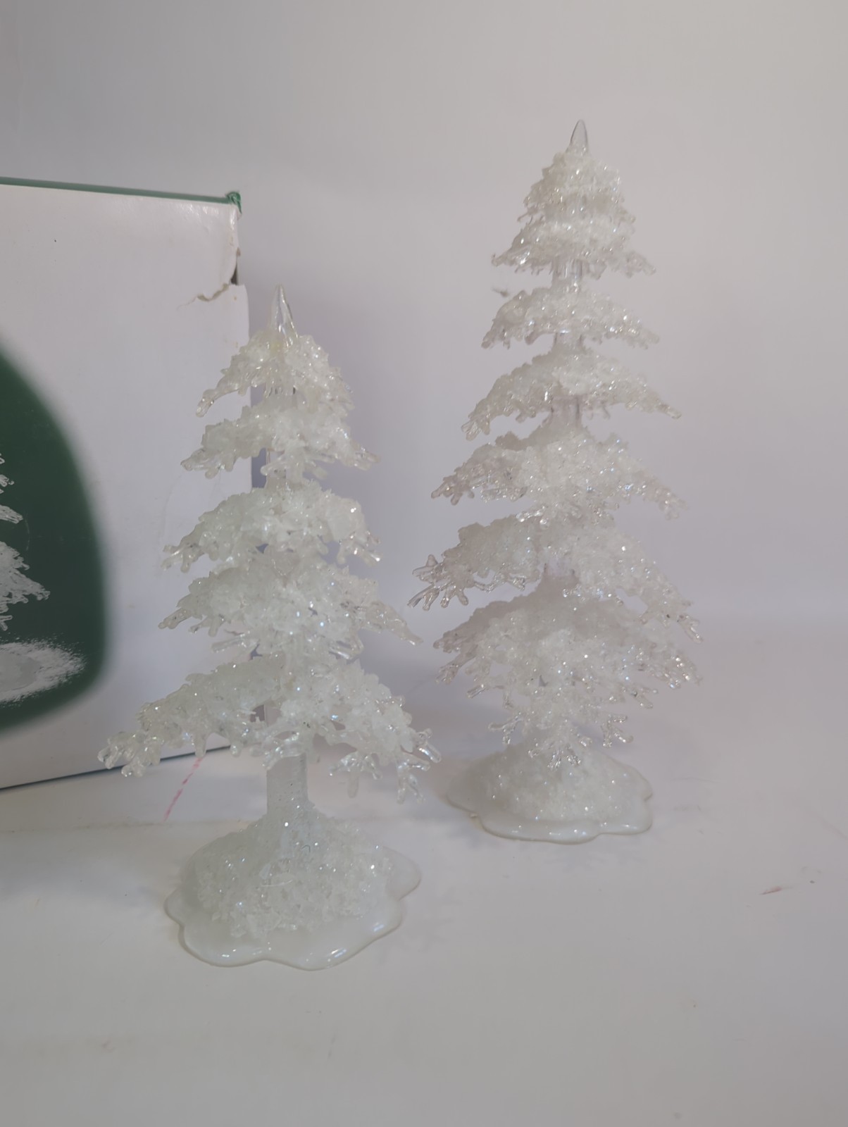 Dept 56 Village Accessories – Icy Trees, Medium – Set of 2 M1