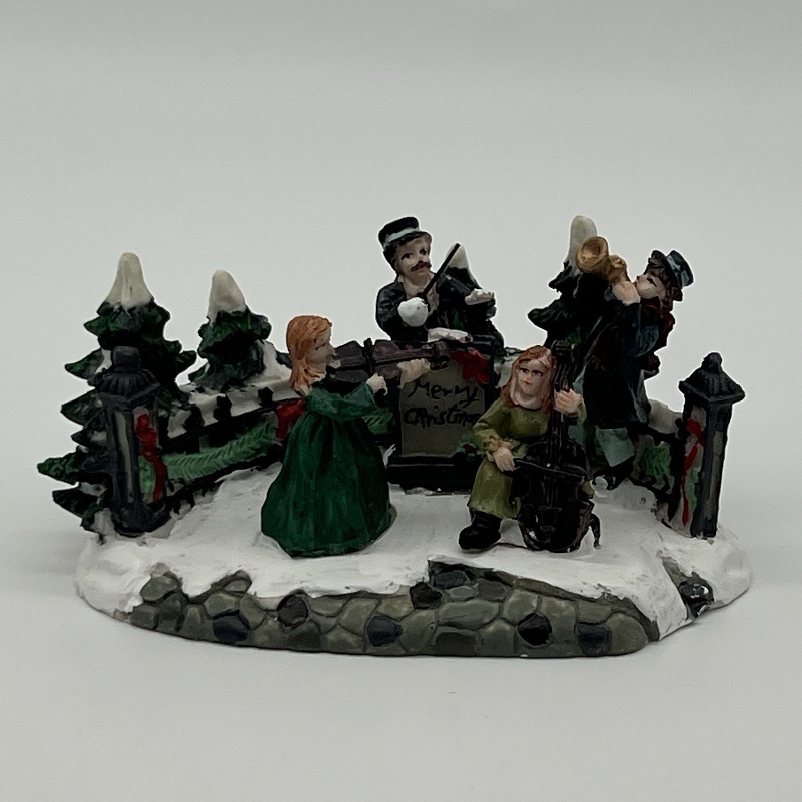 Cobblestone Corners Musical Quartet Carols Figurine Orchestra