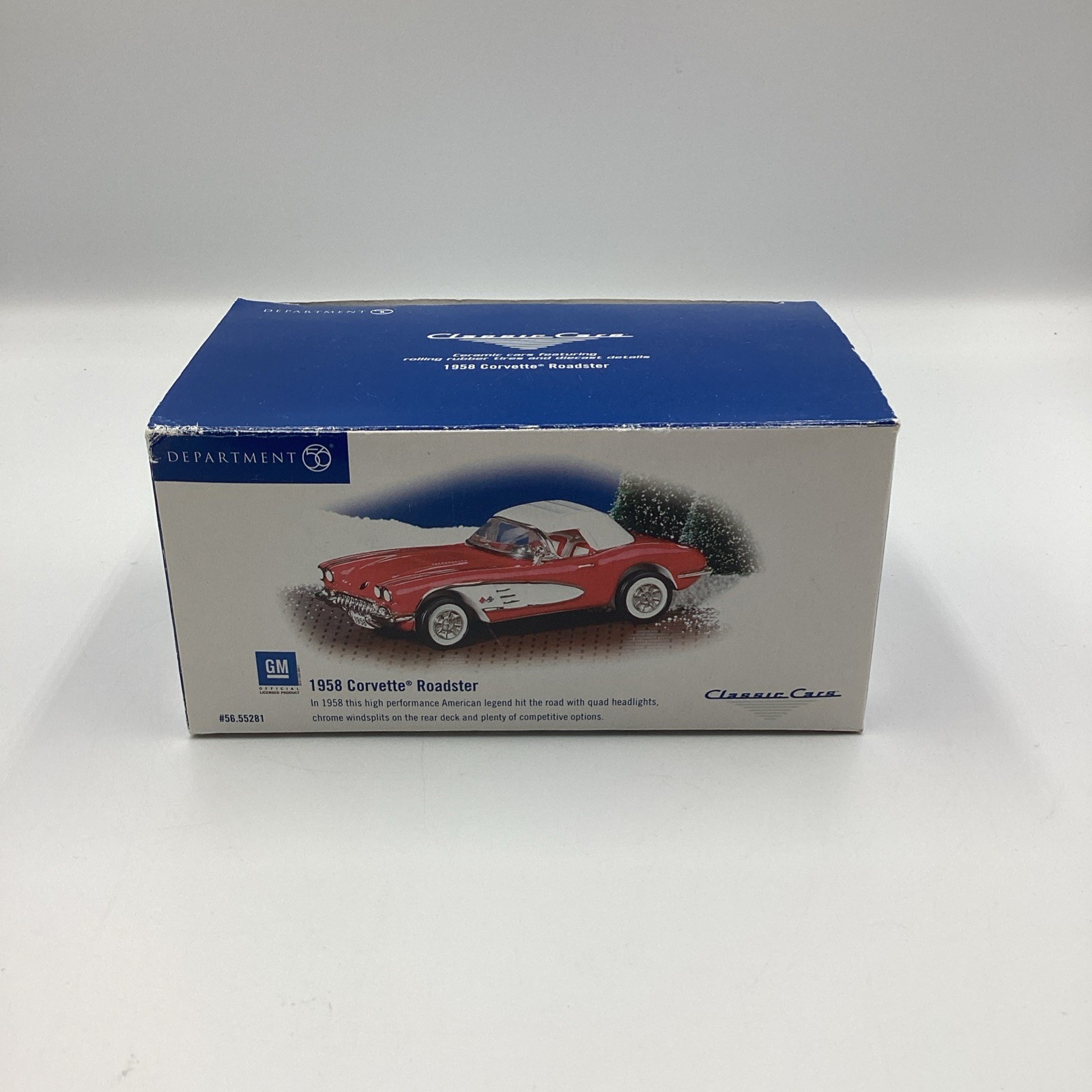 Dept 56 1958 Corvette Roadster Classic Cars Village Accessory In Box