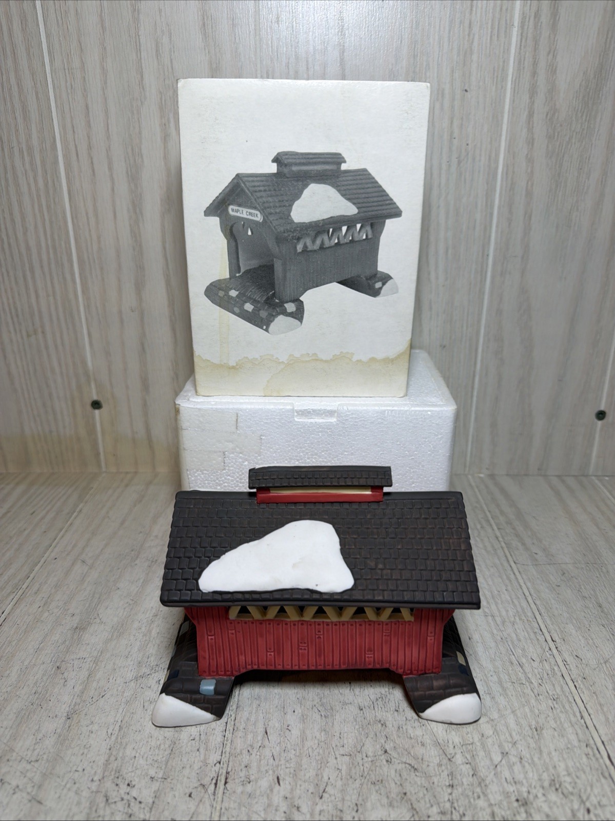 Department Dept 56 Heritage Village Collection RED COVERED BRIDGE #59870