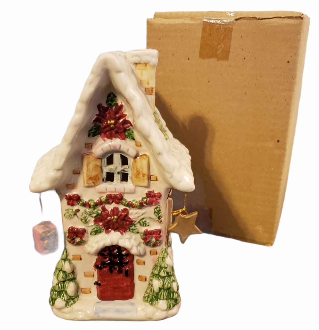 Albert E Price AEP Tea Light Candle Ceramic Christmas House