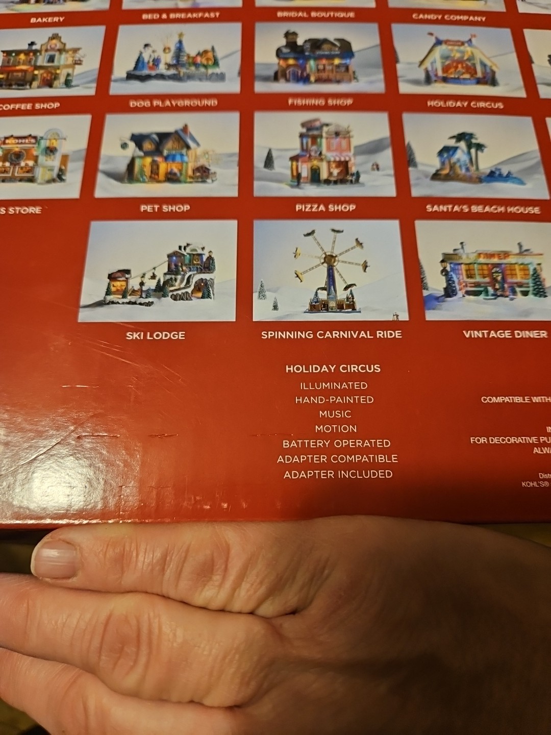 St. Nicholas Square LED Musical Holiday Circus NEW IN BOX MUSIC MOTION