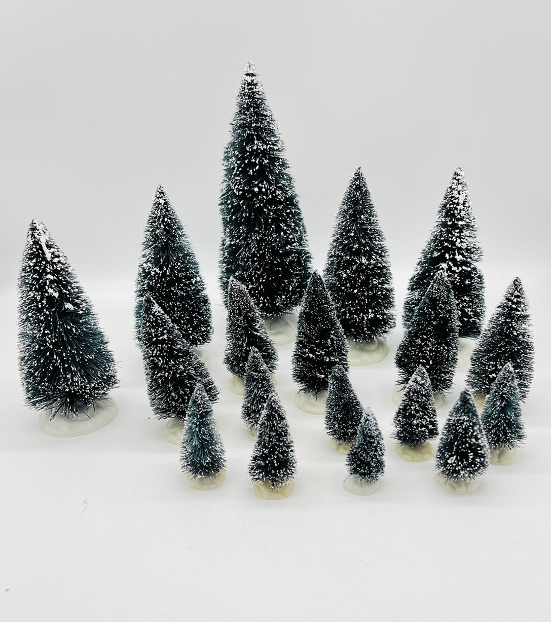 Lemax Bottle Brush Snow Christmas Tree Lot 18 Village Accessories