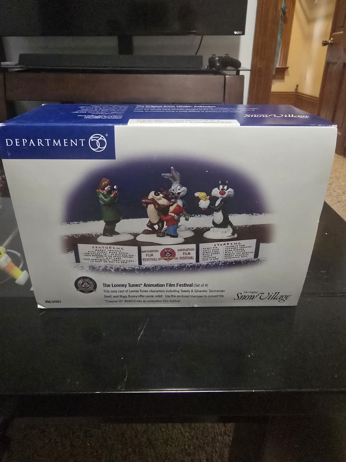 Dept 56 Looney Tunes Animation Film Festival Snow Village Christmas Decorations