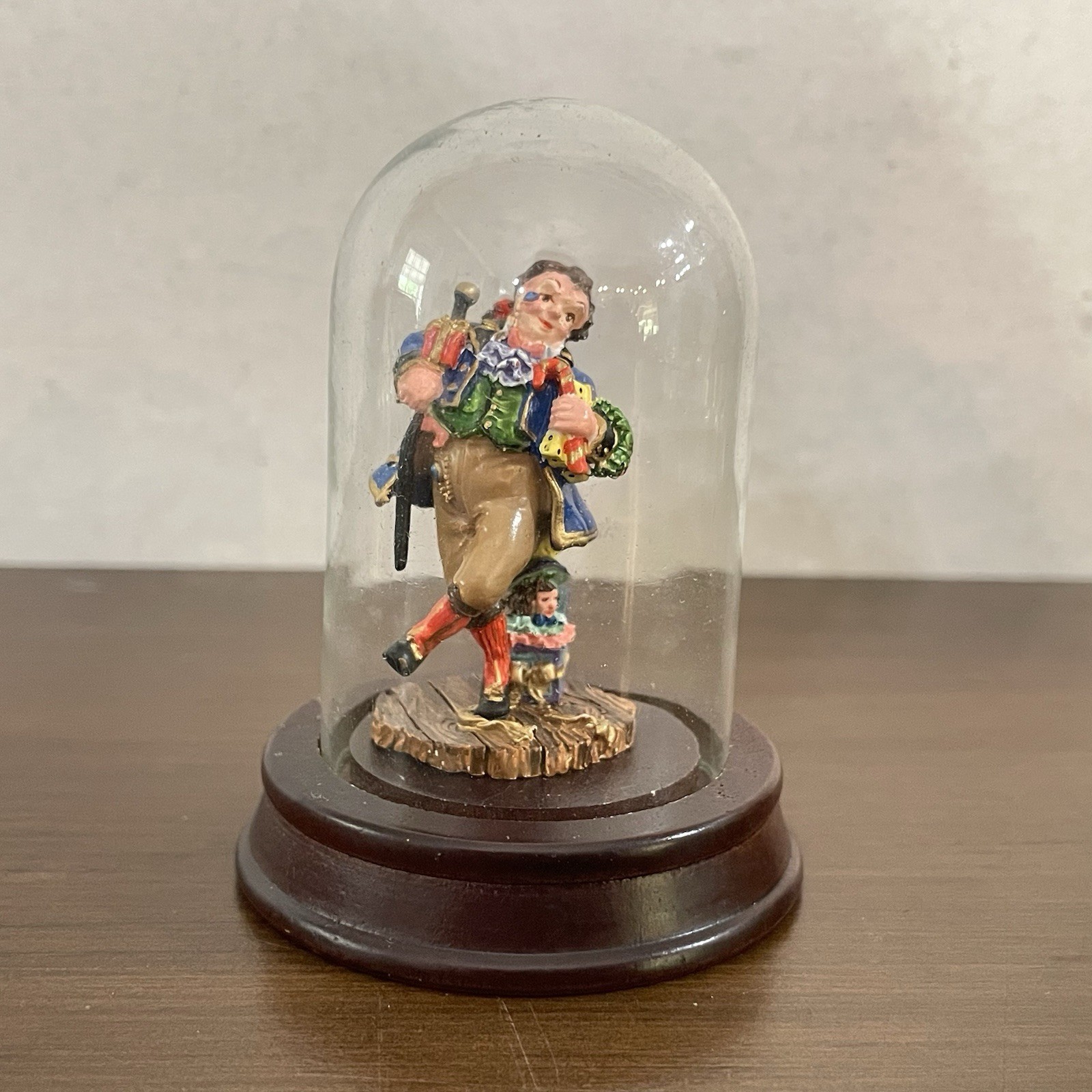 Vintage Dept 56 In The Spirit Nephew Fred Miniature Dickens Sculpture w Dome 93