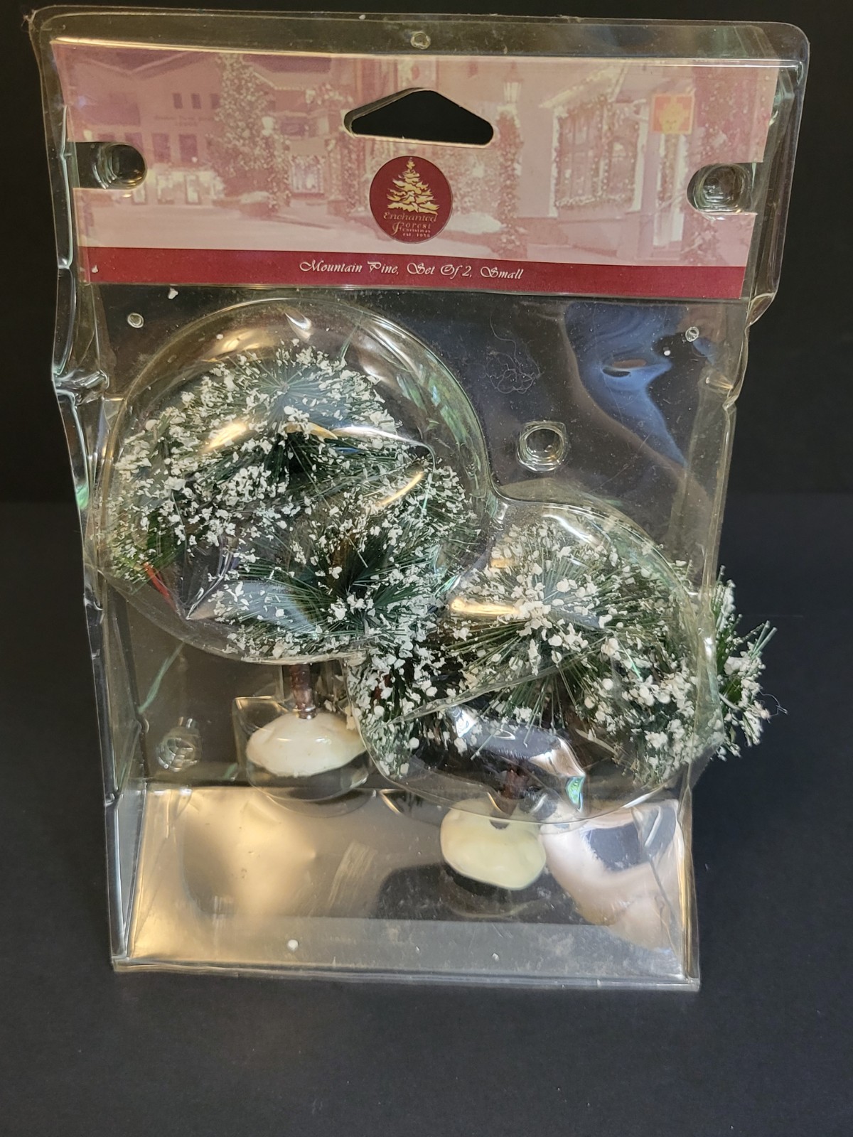 Lemax Christmas Village Town Mountain Pine Small 74176 Evergreen Tree 2PC