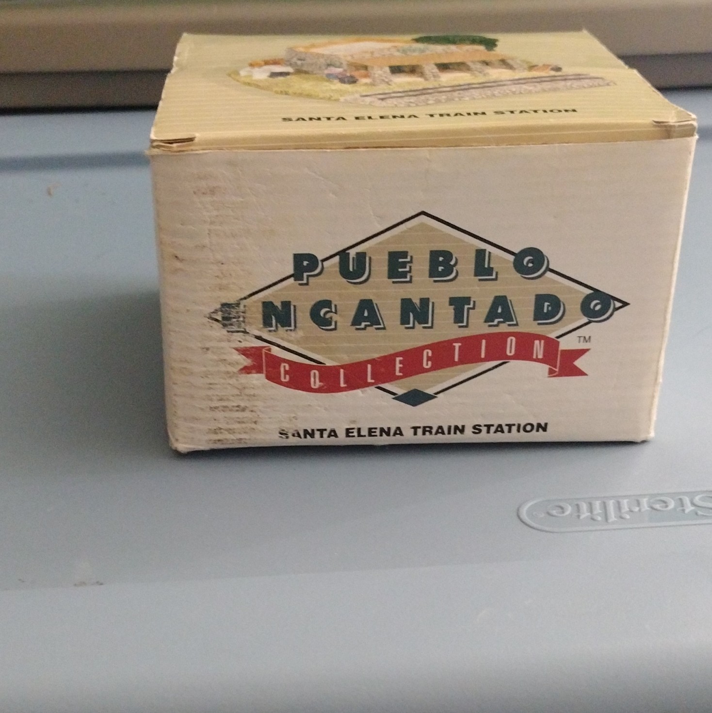 Pueblo Encantado Collection Santa Elena Train Station Mixed Materials, Boxed