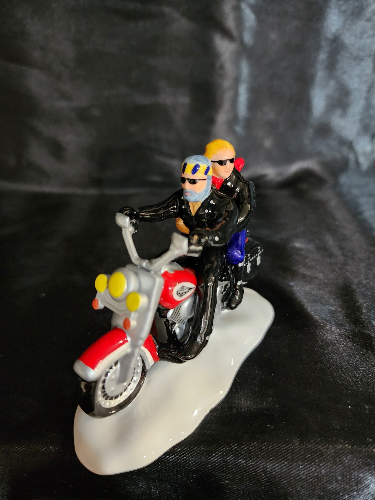 Dept. 56 Harley Davidson Original Snow Village “Two for the Road” Red #137932