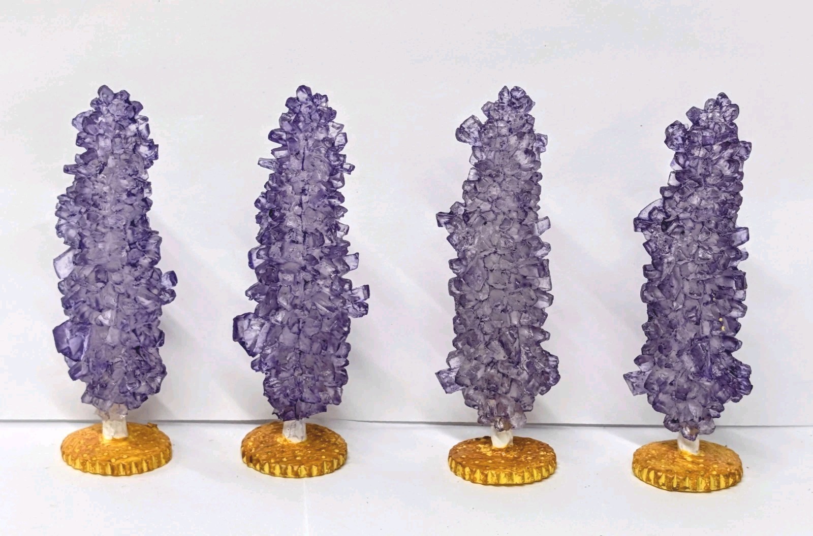 Lemax Christmas Village Faux Lavender Amethyst Rock Candy Accessory Trees