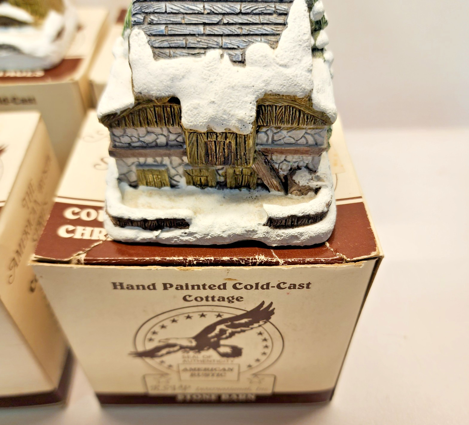 Christmas Village The American Rustic Series Complete Set Country Cottages 1989