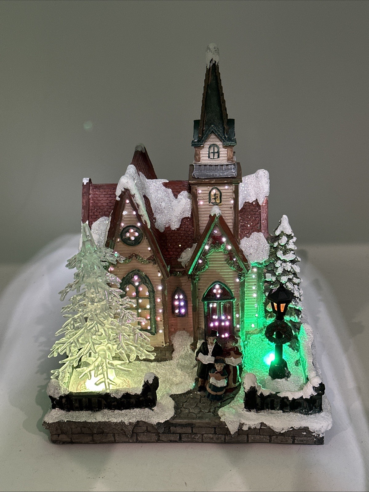 Lighted Musical Christmas Church, Tested Works, Manufacturer Unknown