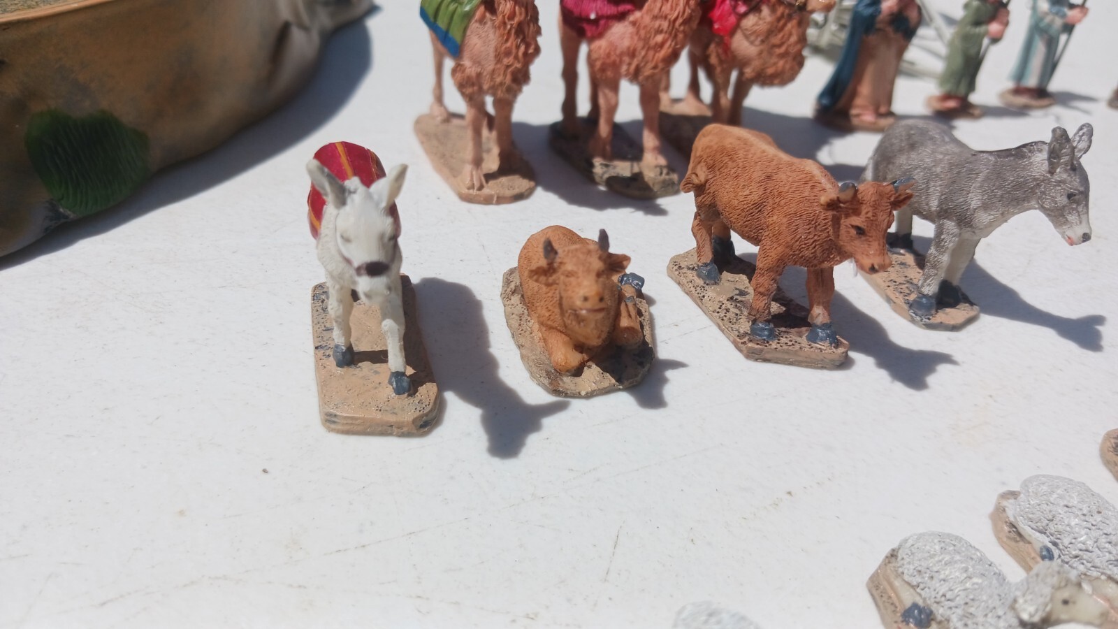 LEMAX Carole Towne Collection Animated Nativity Scene Lights Motion Sound Mint!!
