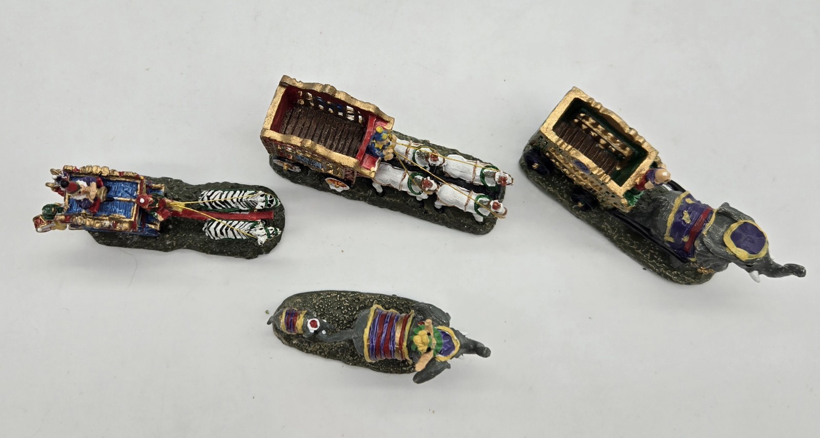 International Resourcing Services IRC Resin Circus Train Figurines Set Of 4.