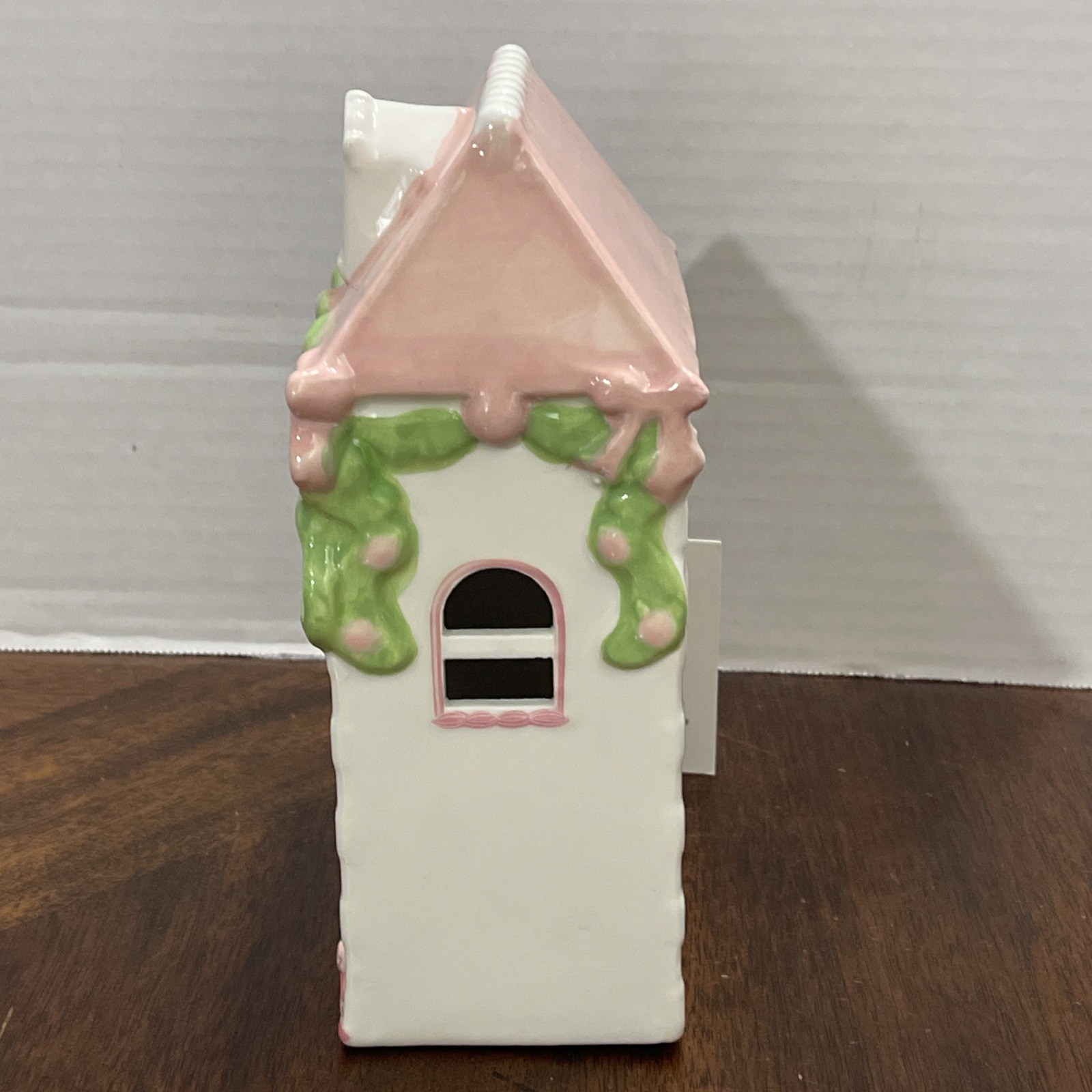 Lights Up Little Pink Victorian House Christmas Poodle NEW