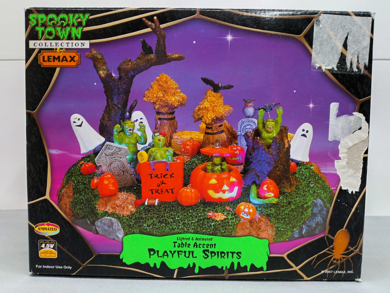 Lemax Spooky Town PLAYFUL SPIRITS Halloween Village Animated- NEW Factory Sealed