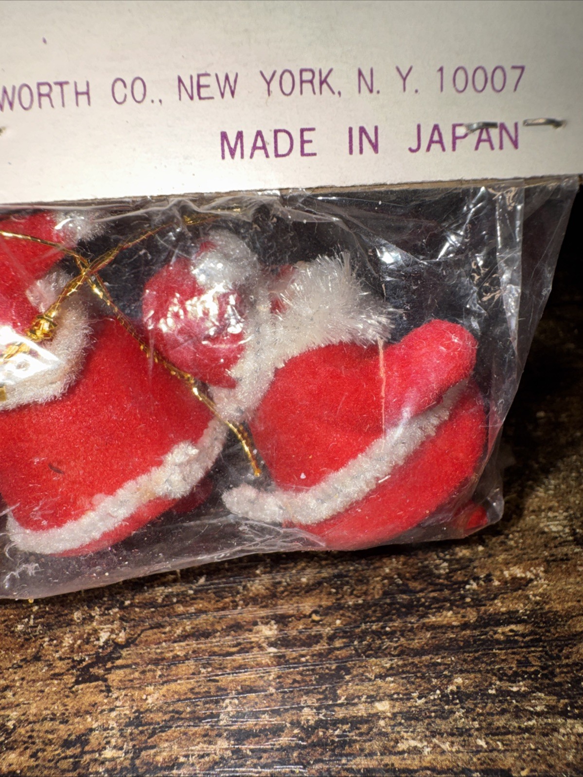 4 Miniature Santa Claus Woolworth (America Christmas Store) New In Package