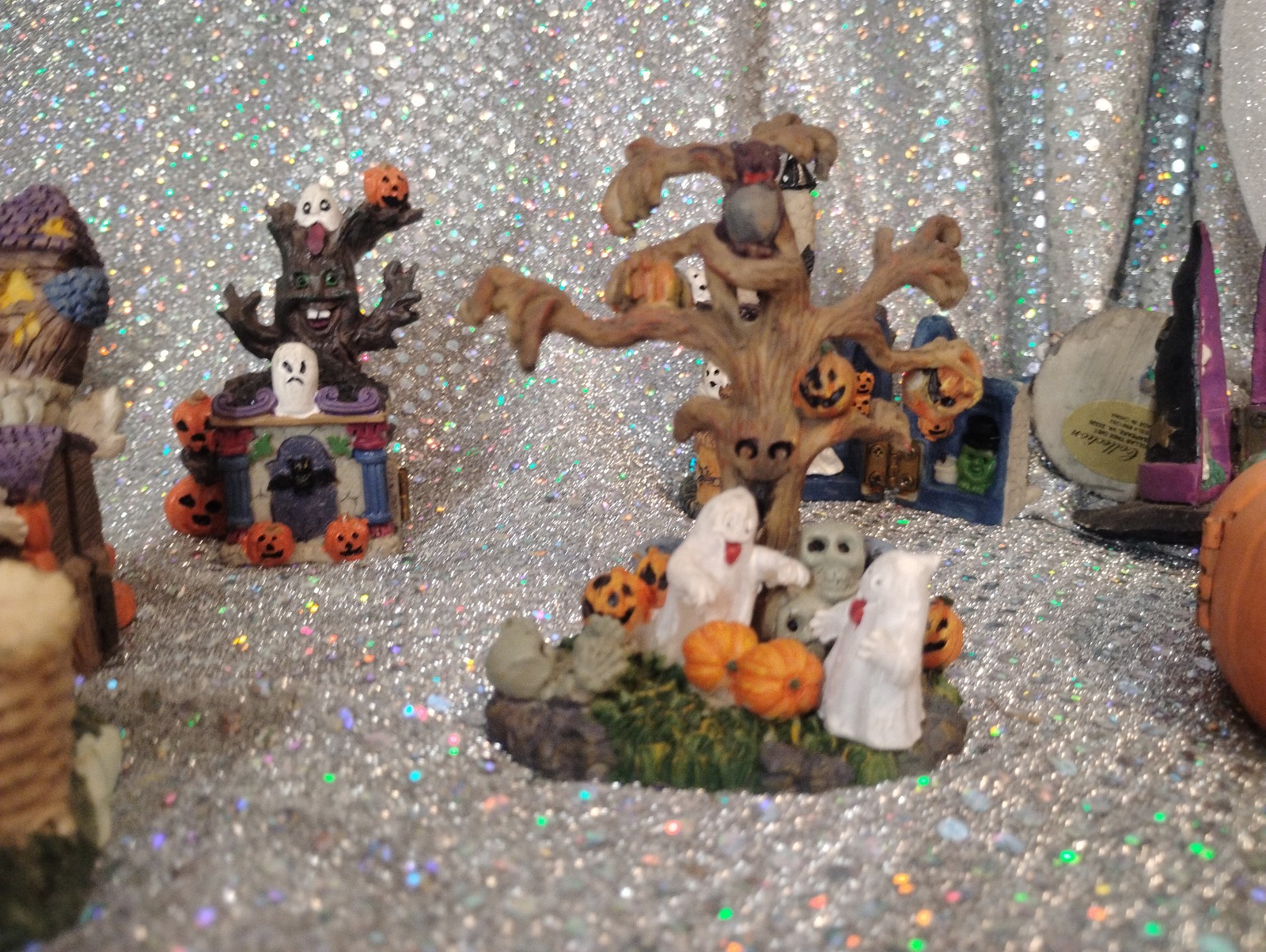 Lot of 13 Assorted Small Halloween Village Figures 1″-3″ – See Pictures