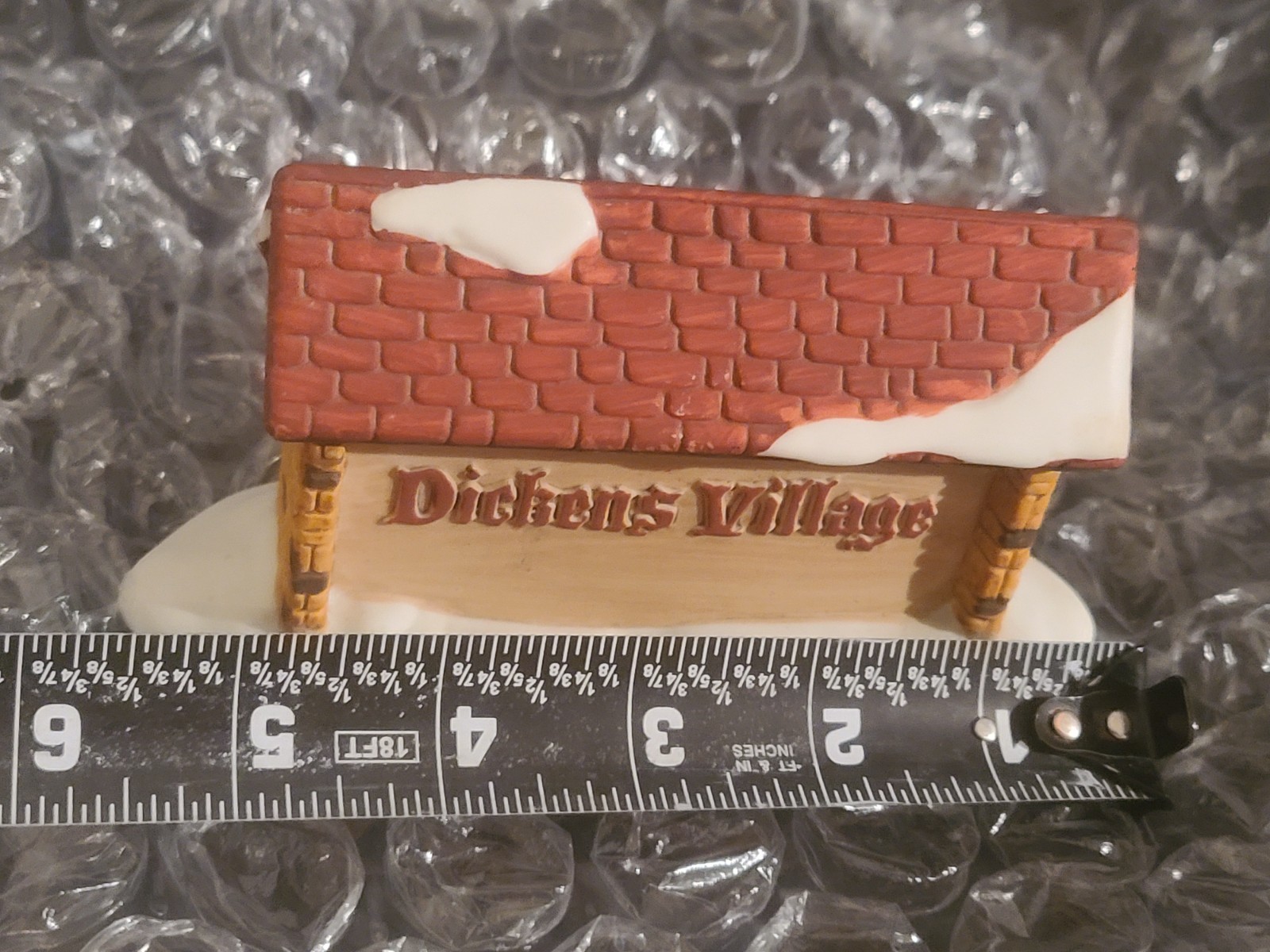 Dept 56 Dickens Village – Dickens Village Ceramic Sign – No Box – No Defects