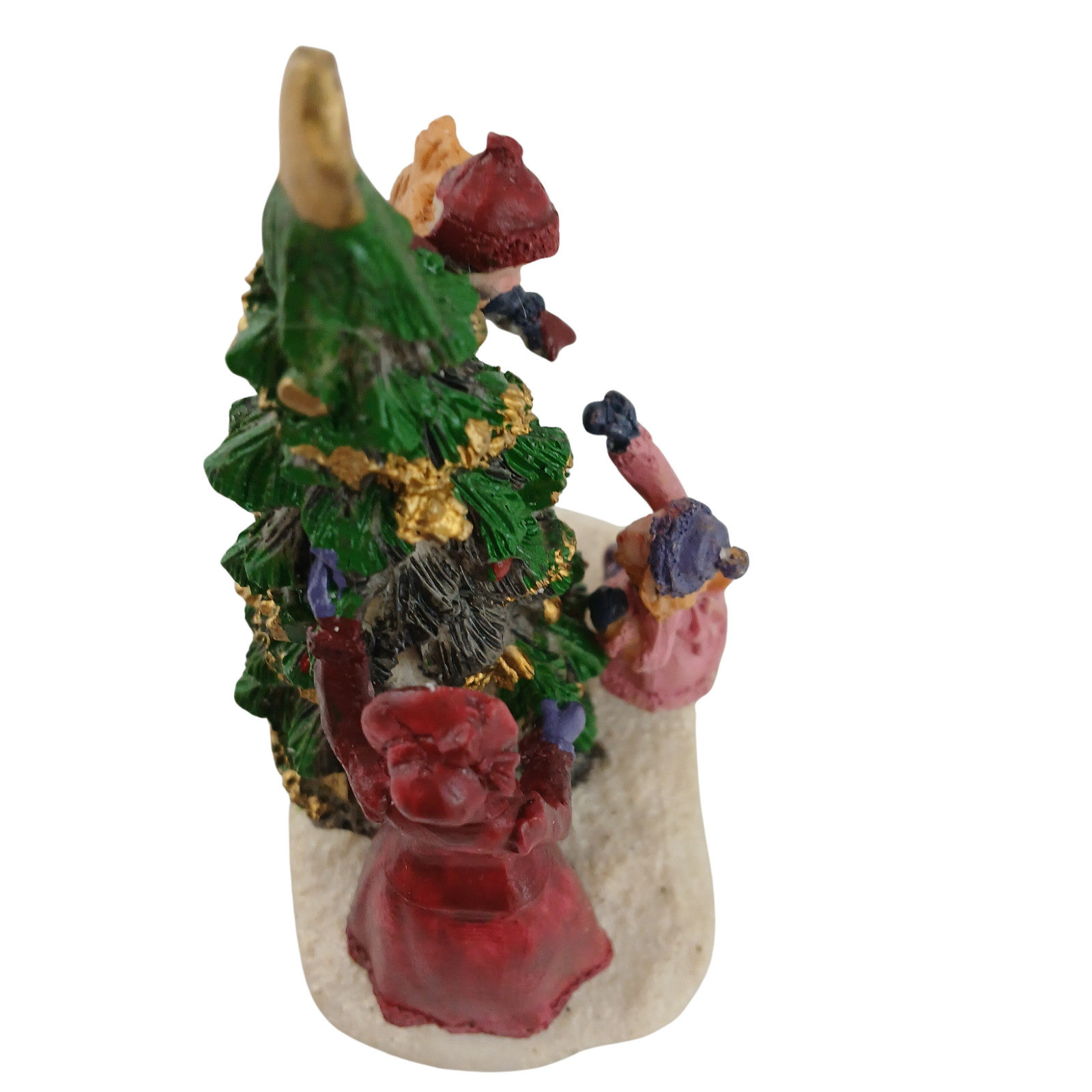 Holiday Time Victorian Family Decorating Christmas Tree Figurine 3.5″ w/ Box