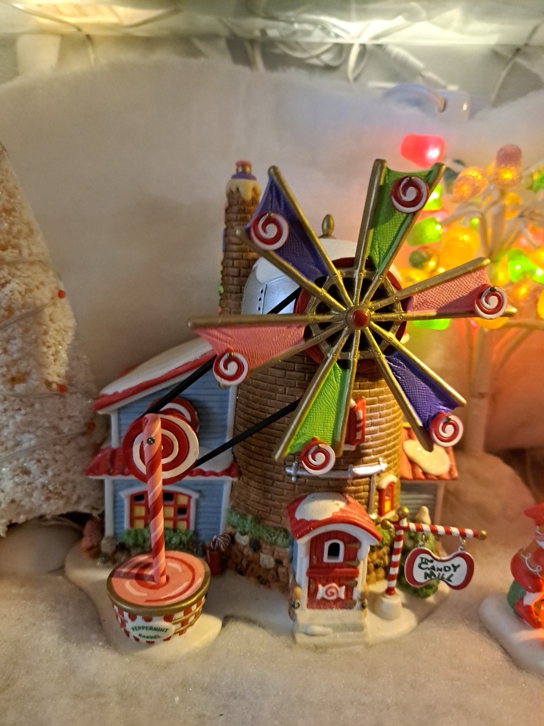 BRAND NEW MOTOR INSTALLED- Dept 56 Christmas Candy Mill #56.56762 COMPLETE / EUC