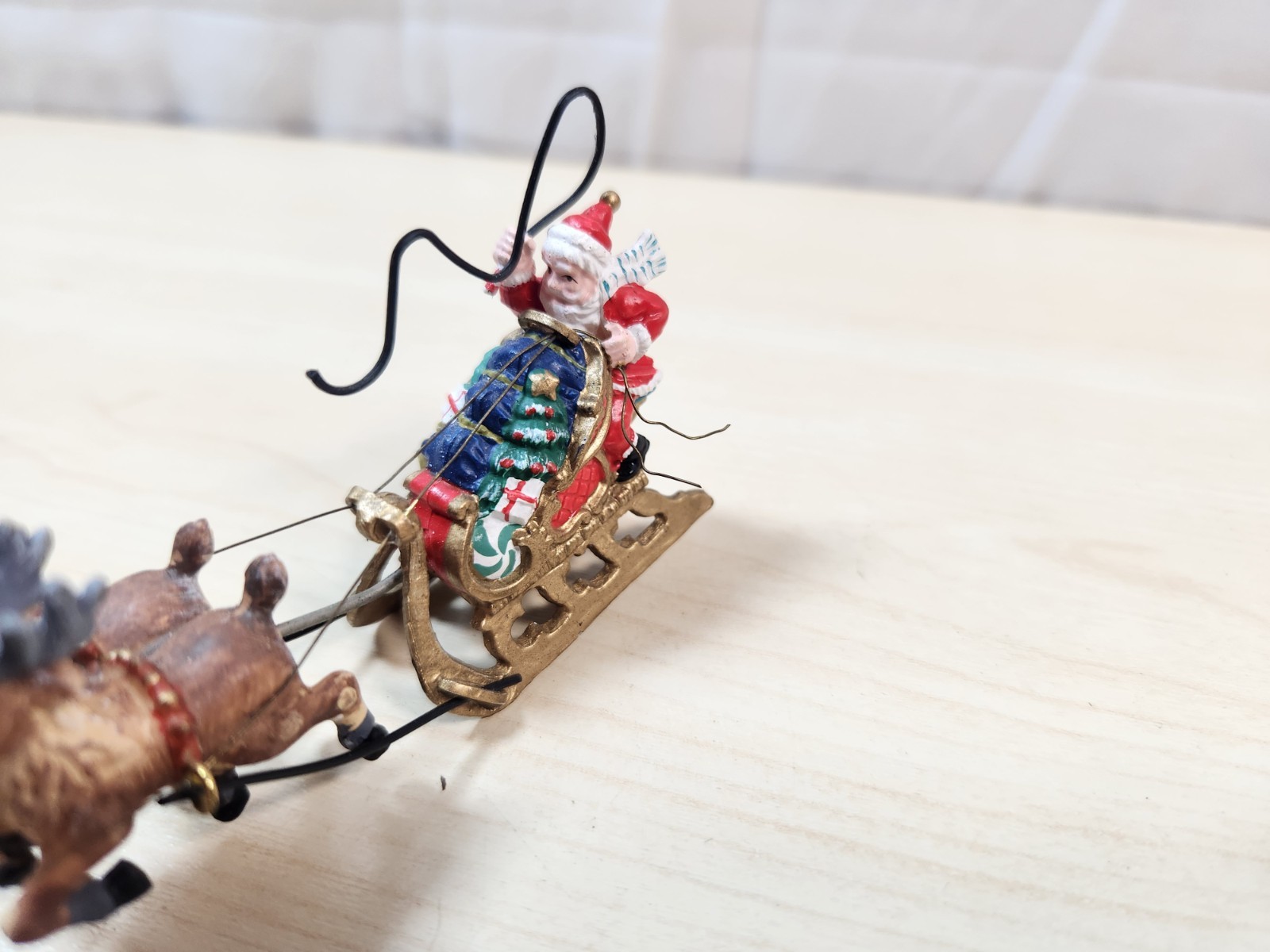 Department 56 Santa Sleigh 8 Reindeer Christmas Figurine Up Up Away Replacement