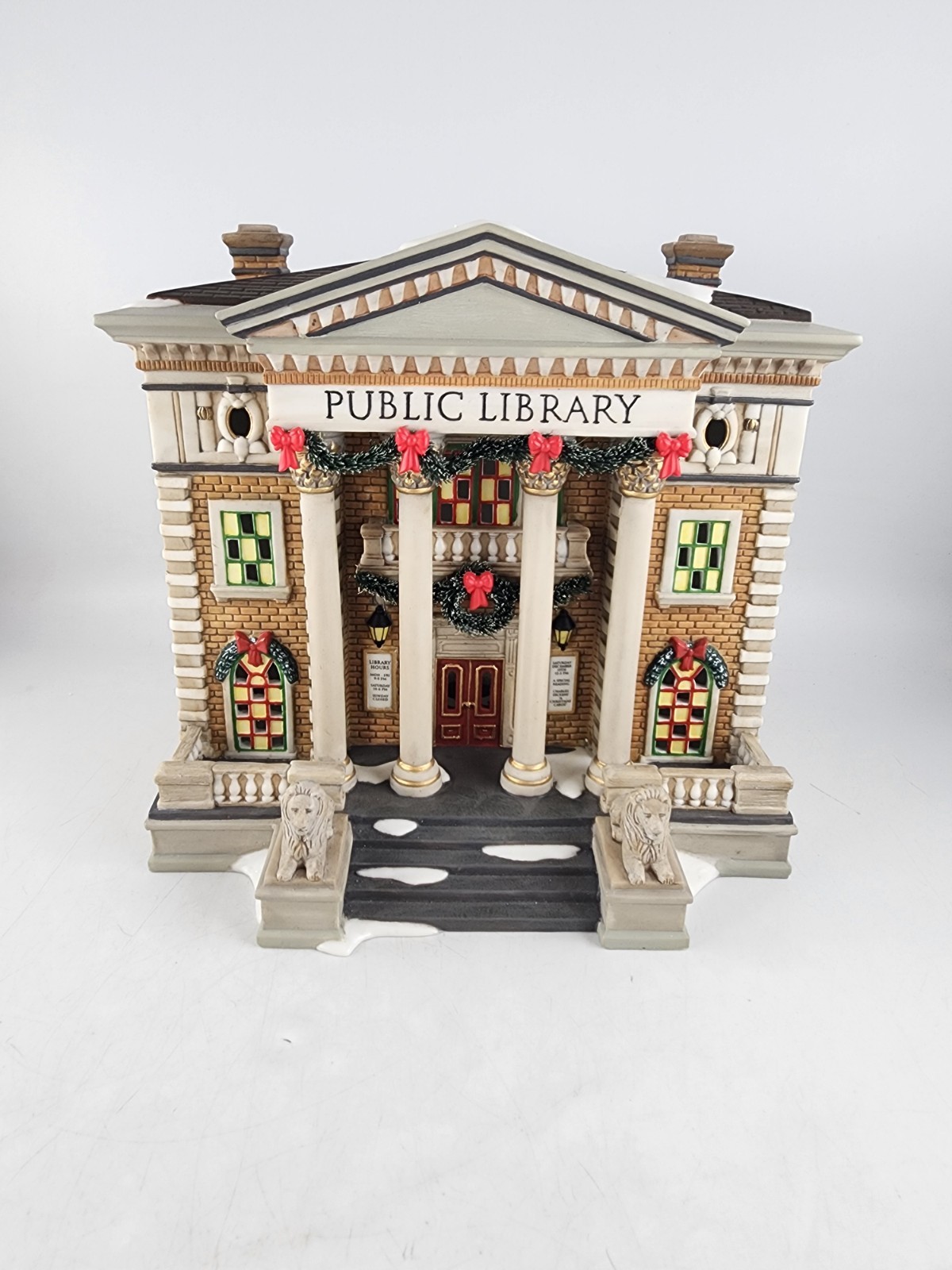Dept 56 Hudson Public Library Christmas in the City Series #56.58942 Retired