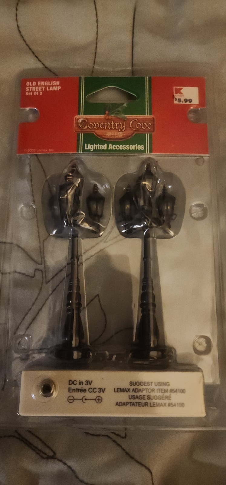 Coventry Cove Lighted Accessories Old English Street Lamp Set of 2