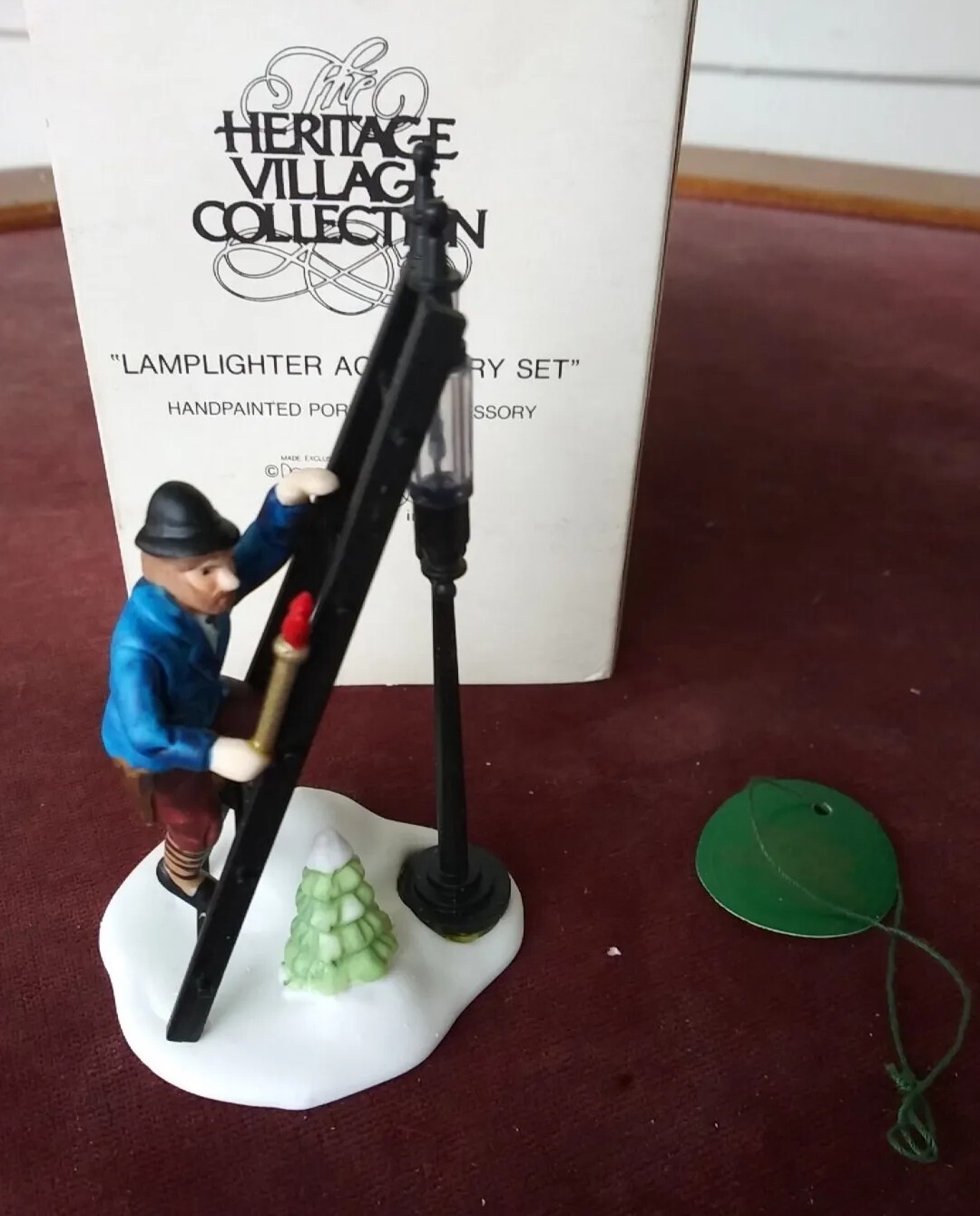 Dept 56 ~ Heritage Village Collection~Lamplighter Accessory Set, Reglued In Box