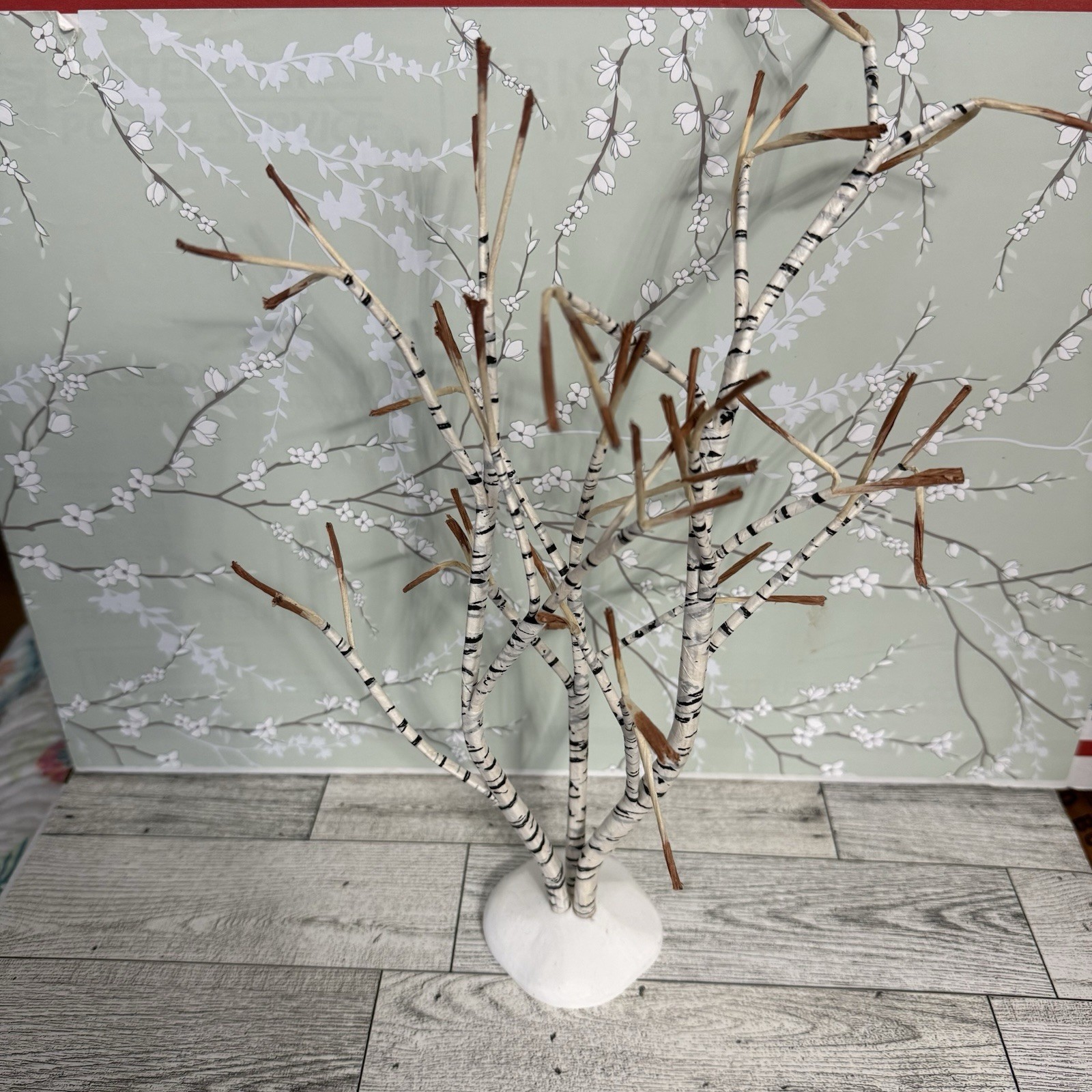 Dept 56 Village Winter Birch Tree 5216-7 Christmas Accessory No Box
