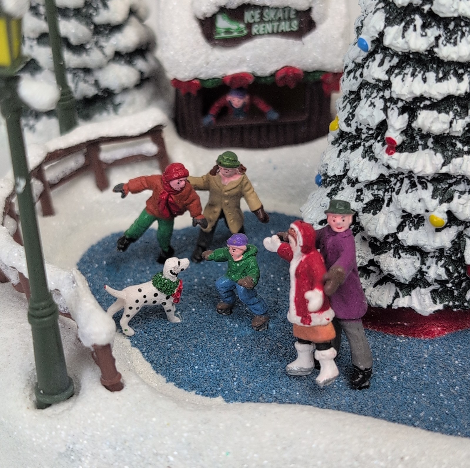 2024 Thomas Kinkade Teleflora Oh What Fun Lighted Christmas Ice Skate Rentals