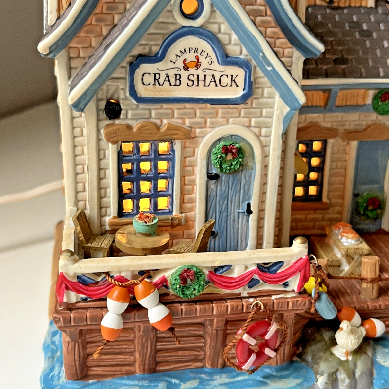 Dillard’s Winter Glen Lambrey’s Crab Shack Christmas Village Lighted Illuminate