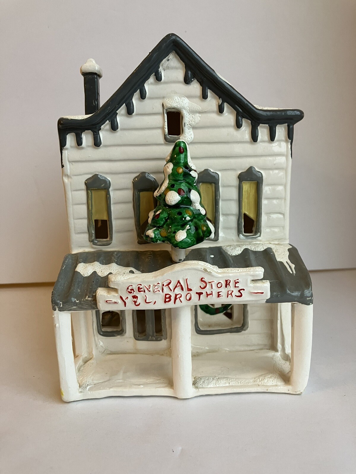 Dept. 56 Snow Village Series GENERAL STORE Y & L BROTHERS Christmas Village 1980