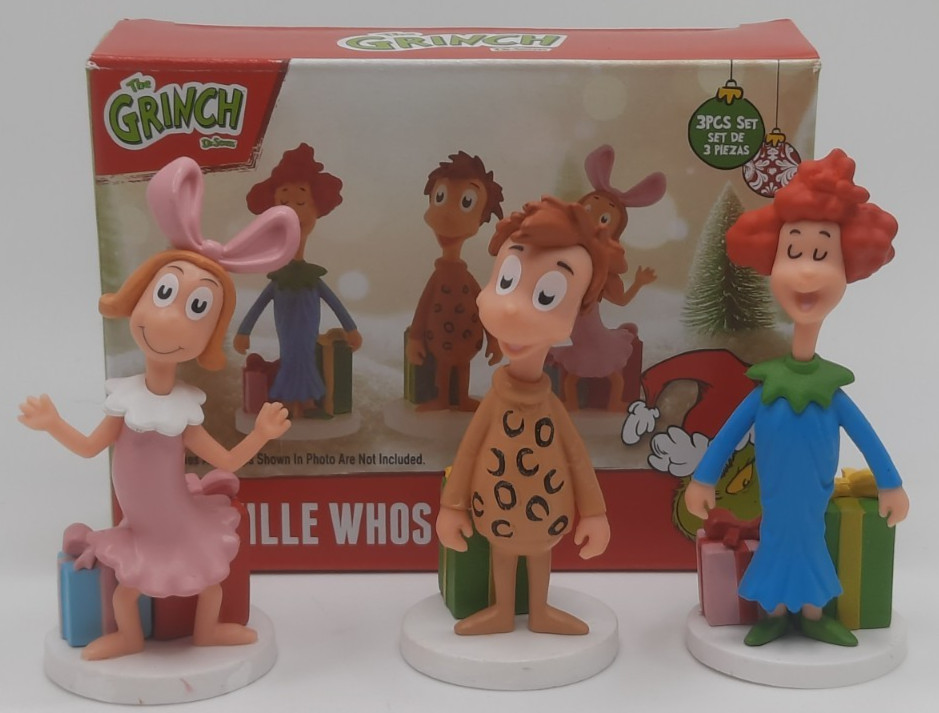 The Grinch Dr. Seuss Mini Whoville Whos 2.5″ Figures NEW 2025