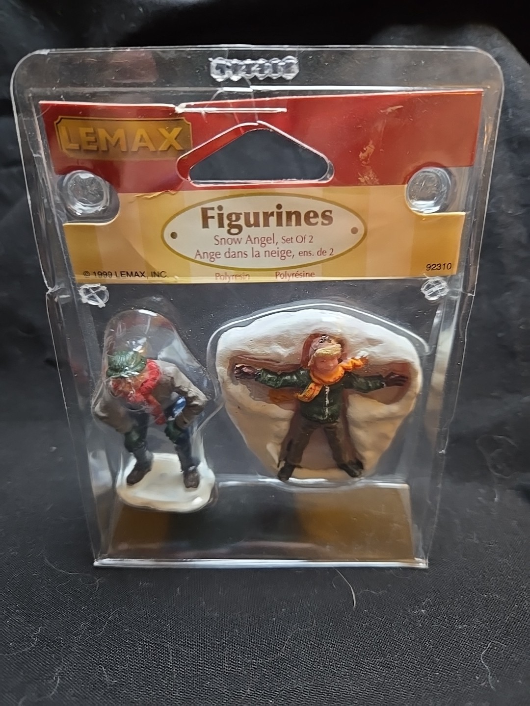 Lemax Snow Angel Set of 2 Resin Figures 92310 Vail Village Christmas TA2