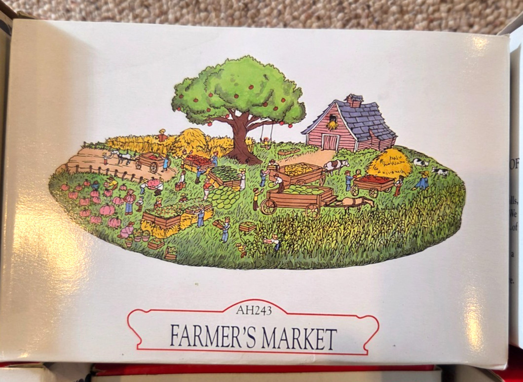 Lot of Liberty Falls Collections Miniature Houses, Barn, Market, … Free Ship!