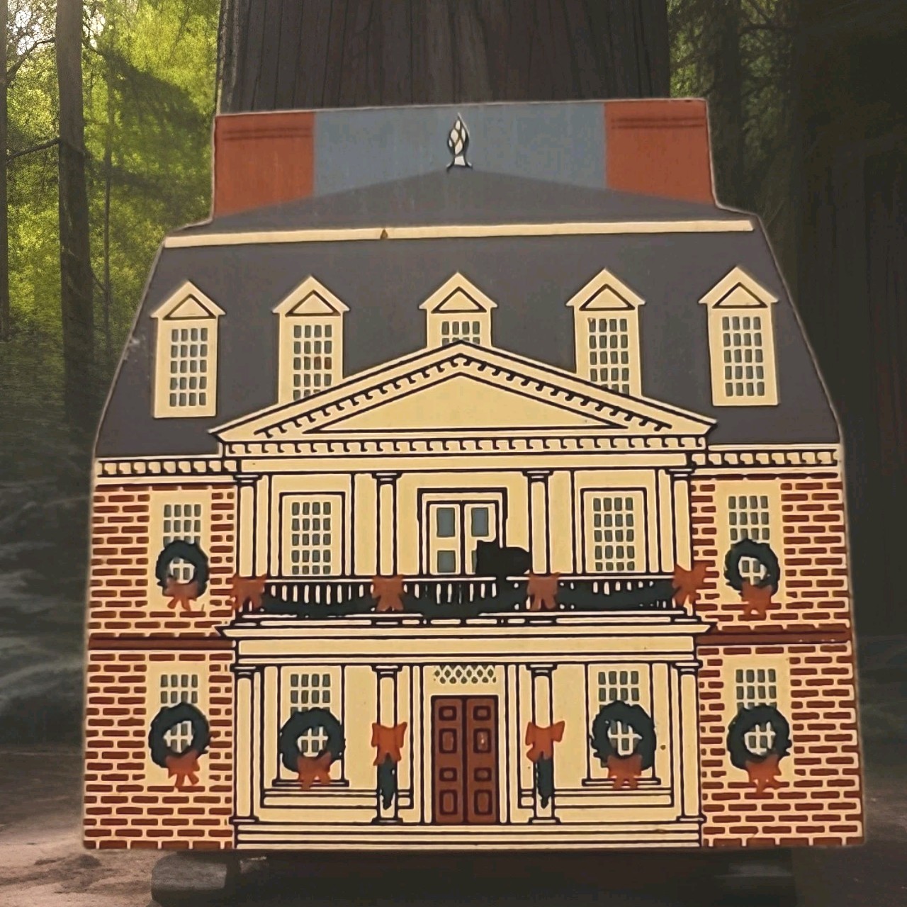 Cat’s Meow Village Colonial Village Virginia Christmas Shirley Plantation 1990