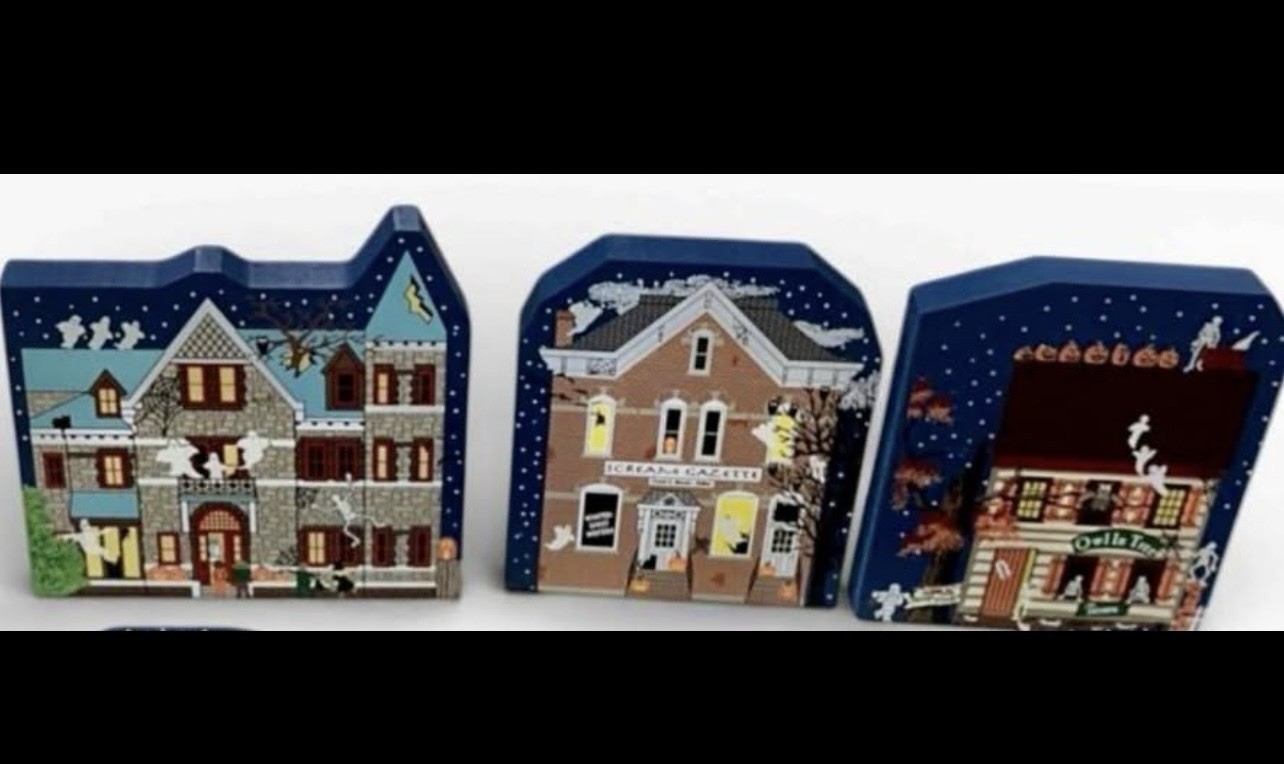 Cats Meow Village 3 Piece Halloween