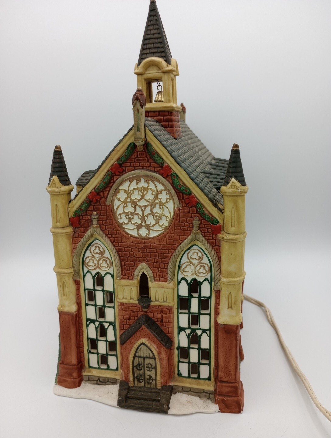 Vintage O’Well Christmas Church Lighted Village House Dated 2000 Holiday Decor