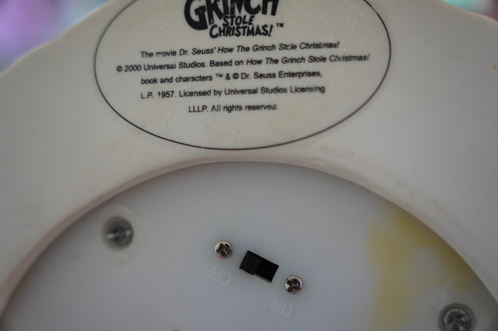 RARE Retired Whoville How The Grinch Stole Christmas 2000 Rotating Tree WORKS