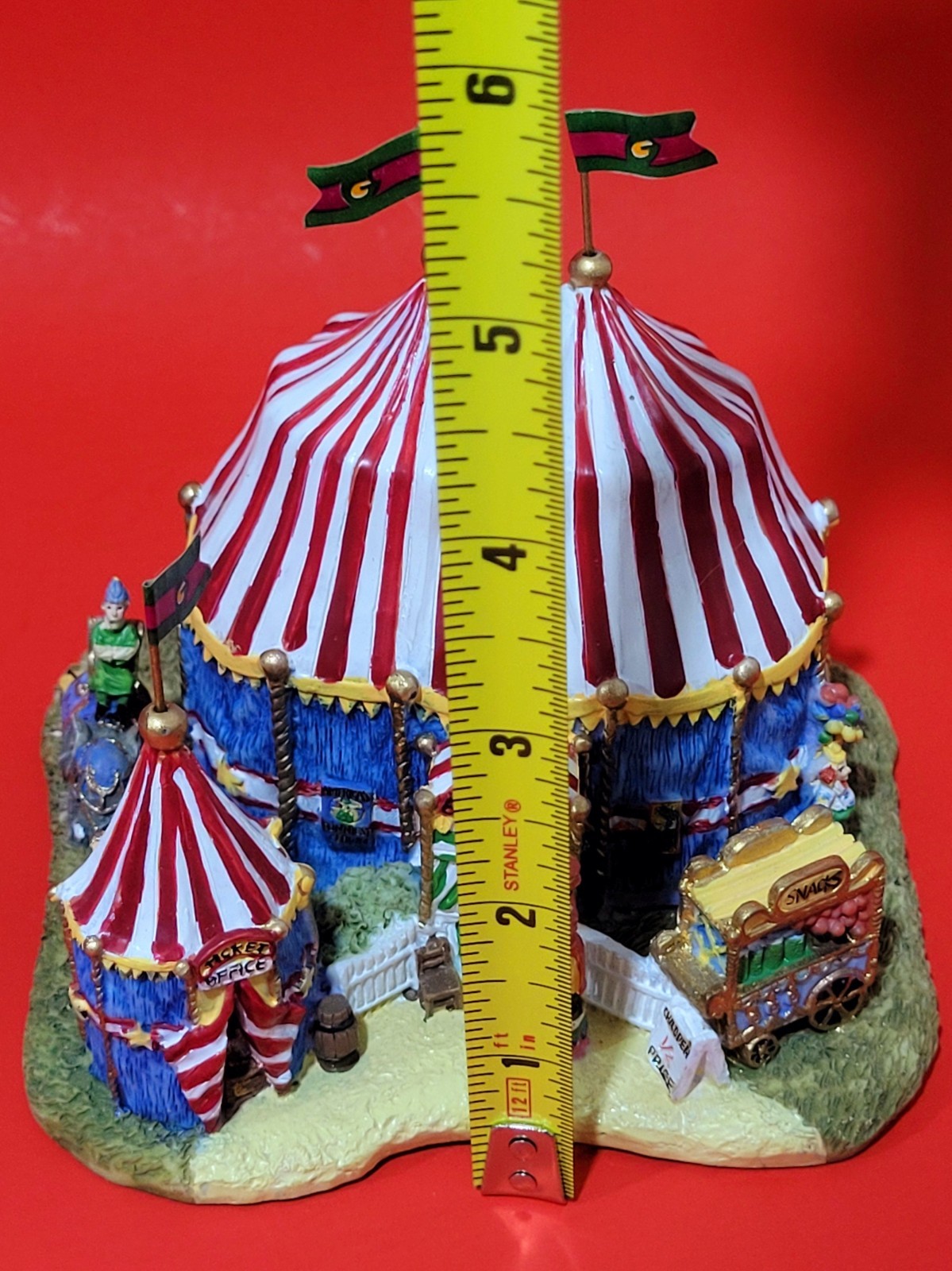 VTG Rare 1998 Liberty Falls Circus Big Top Entrance Miniature Village AH1149