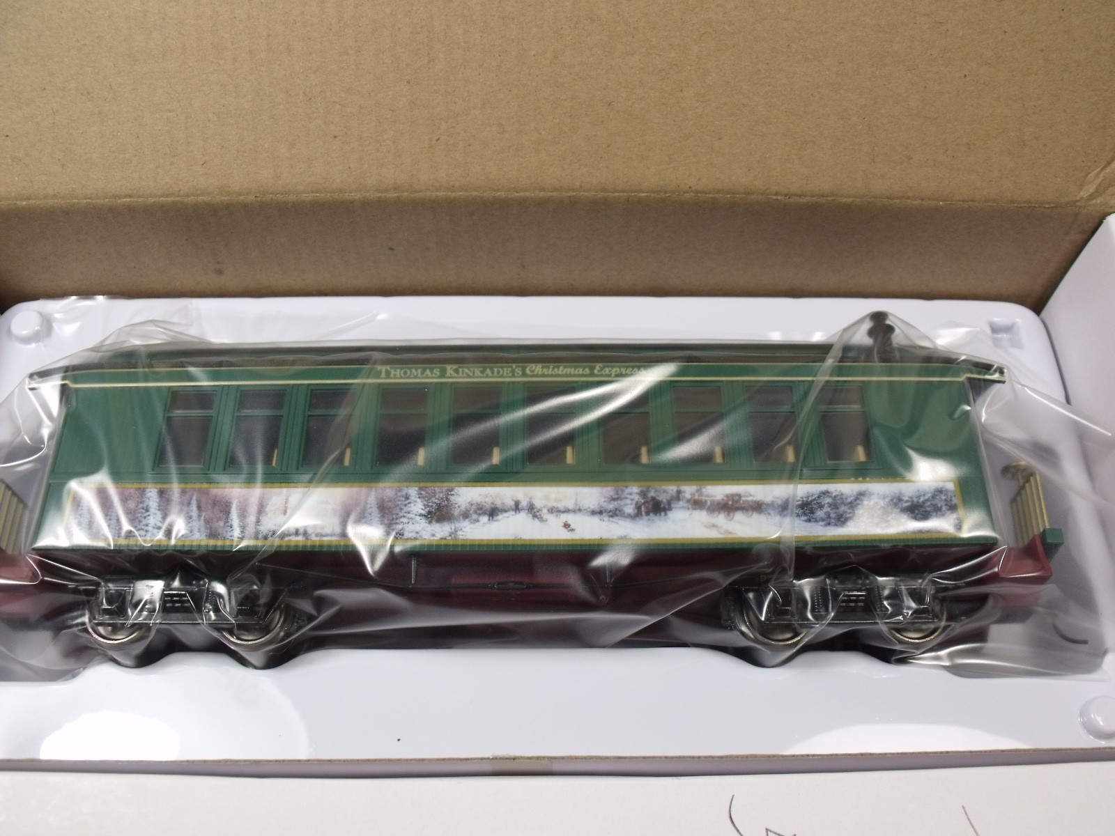Thomas Kinkade HO Christmas Express Victorian Coach Car & Track NIB w/COA